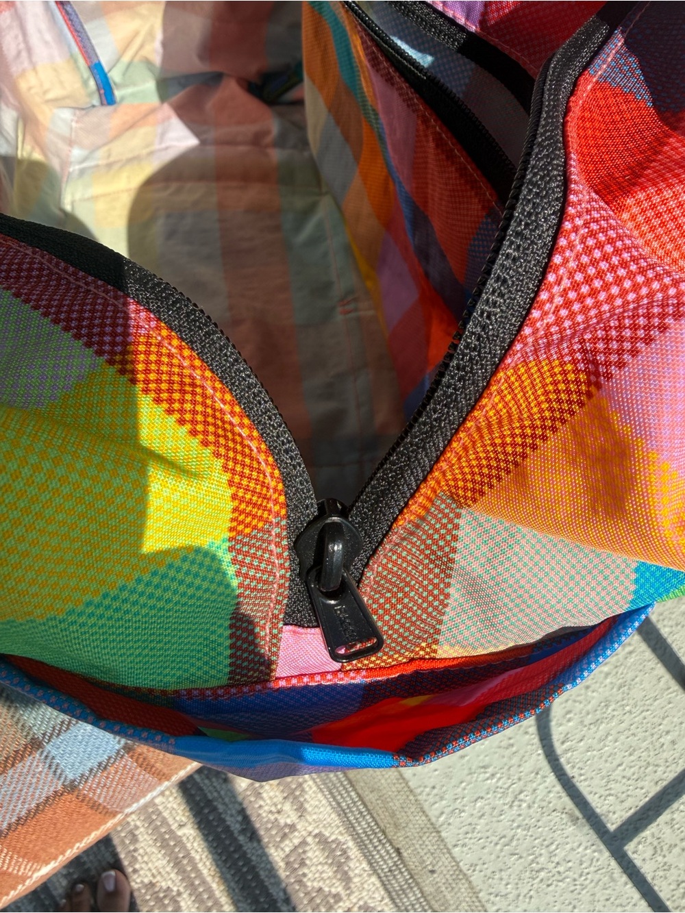 BAGGU Small Cloud Carryon in retired Madras - Picture 5 of 5